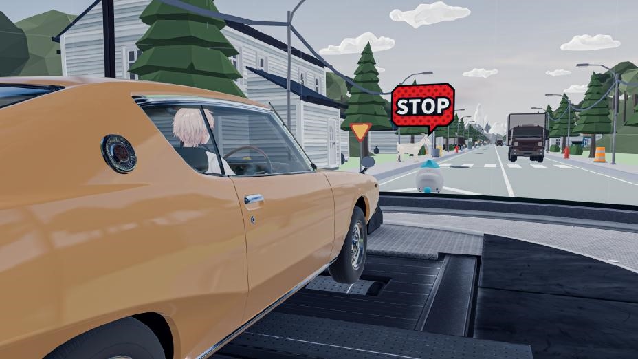 メタバース上の「NISSAN Heritage Cars ＆ Safe Driving Studio」でのVRワールドでの有効視野体験