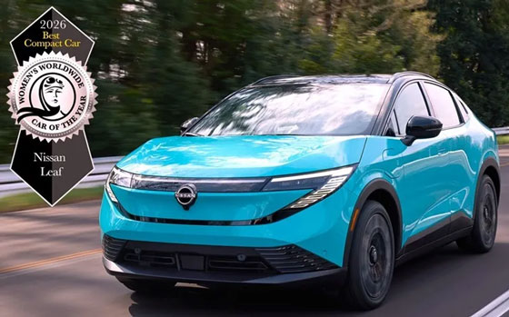 新型「日産リーフ」が「ワールド・ベスト・コンパクトカー」賞を受賞