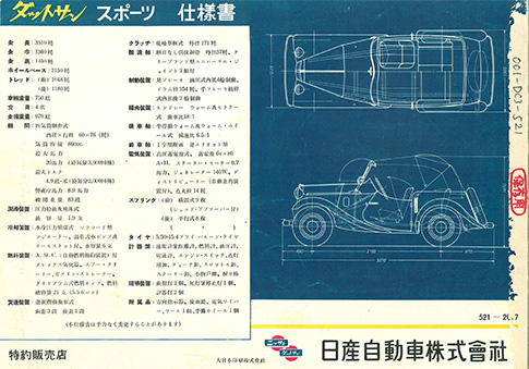 ダットサンスポーツ DC3型
