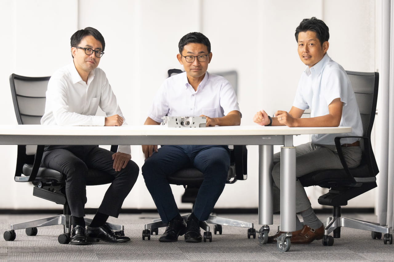 3人のパワートレイン担当メンバー